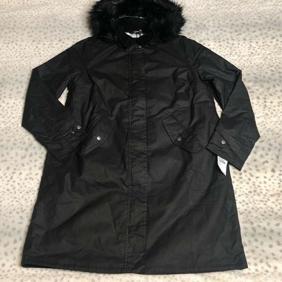 Barbour Jackets & Blazers - Barbour Beresford Wax Longline Jacket Hood Branded